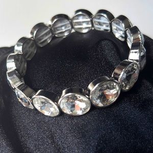 Brand New Fashion Jewelry Silver Diamond Bracelet, NWOT